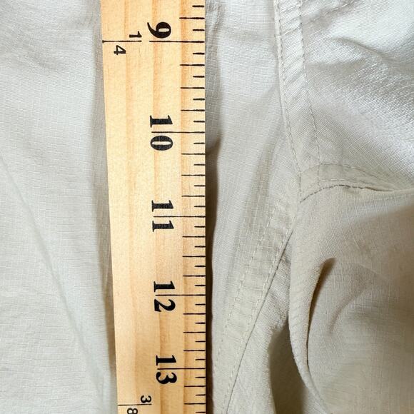 Columbia PFG Pants Mens L 34 Biege Hiking Nylon Convertible Zip Off Gorpcore - Picture 8 of 11